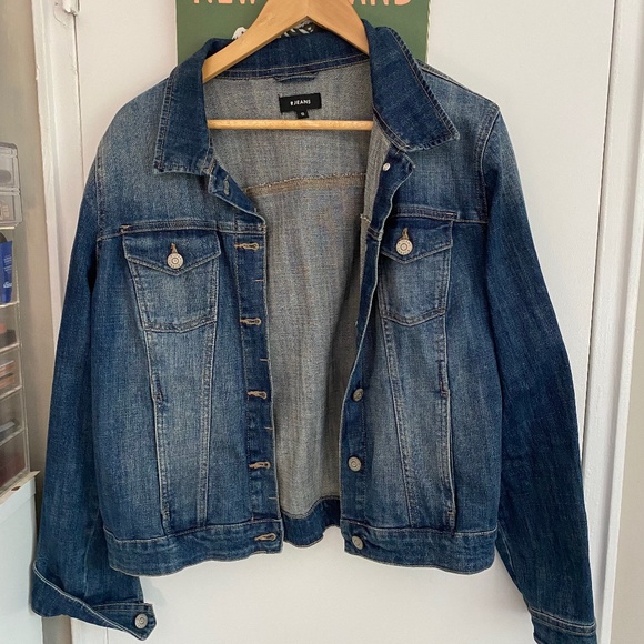 R Jeans Distressed Jean Jacket size 15 - Picture 1 of 3